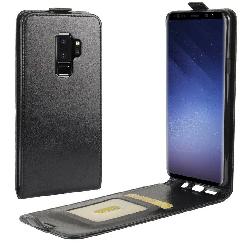 Fodral För Samsung Galaxy S9 Plus Folio-fodral Vikbar Lädereffekt