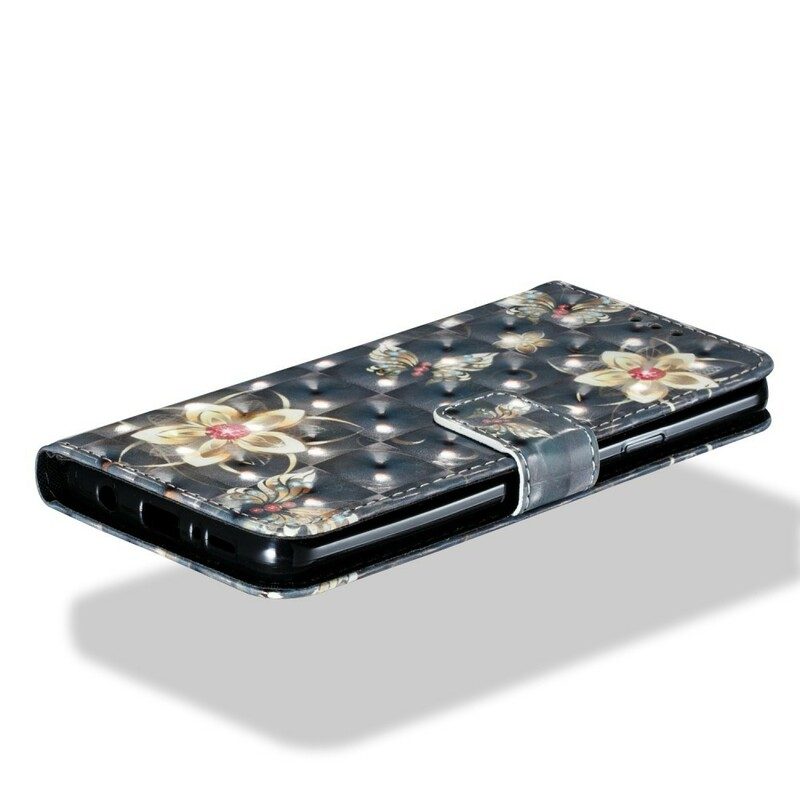 Fodral För Samsung Galaxy S9 Plus Retro Färgglada Blommor