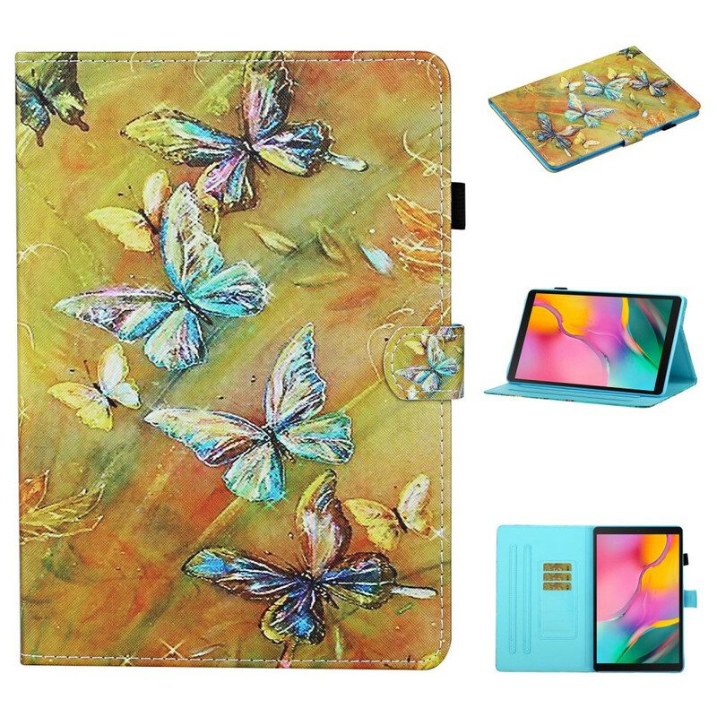Fodral För Samsung Galaxy Tab A 10.1 (2019) Målade Fjärilar