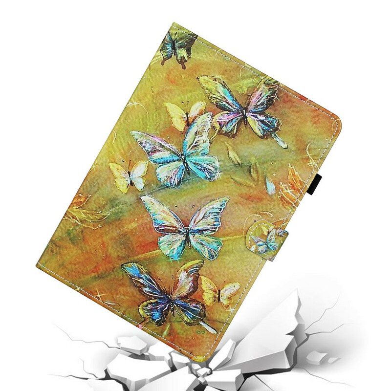 Fodral För Samsung Galaxy Tab A 10.1 (2019) Målade Fjärilar