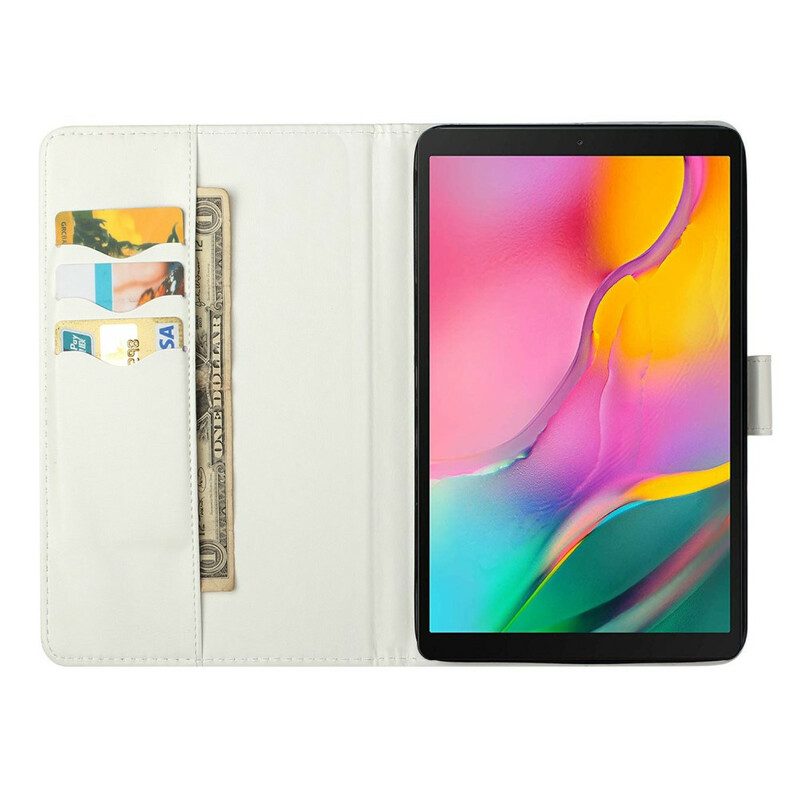 Fodral För Samsung Galaxy Tab A 10.1 (2019) Marmorljusfläckar