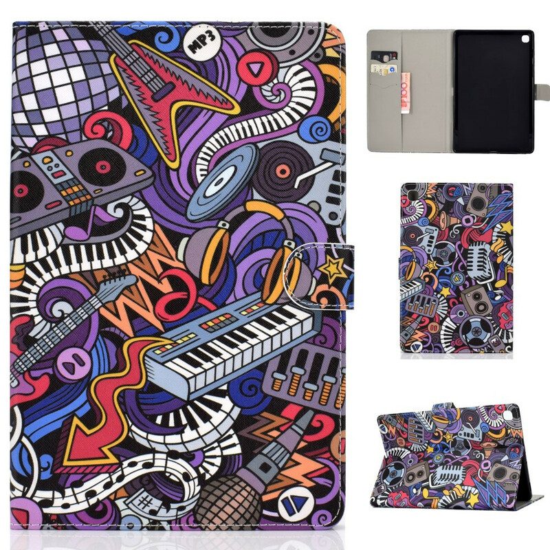 Fodral För Samsung Galaxy Tab A 10.1 (2019) Musik