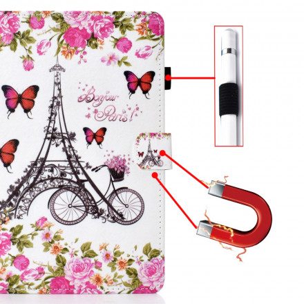 Fodral För Samsung Galaxy Tab A7 Eiffeltornets Cykel