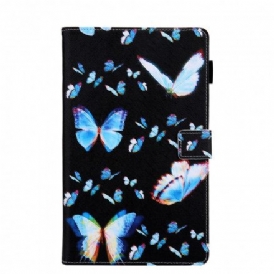 Fodral För Samsung Galaxy Tab A7 Flera Fjärilar