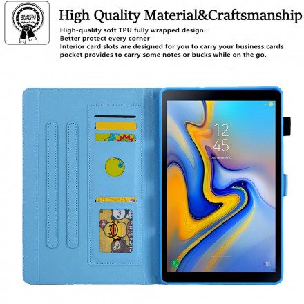 Fodral För Samsung Galaxy Tab A7 Geometrisk Marmor