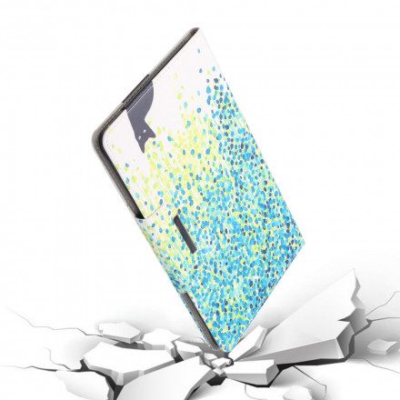 Fodral För Samsung Galaxy Tab A7 Katt Och Kronblad