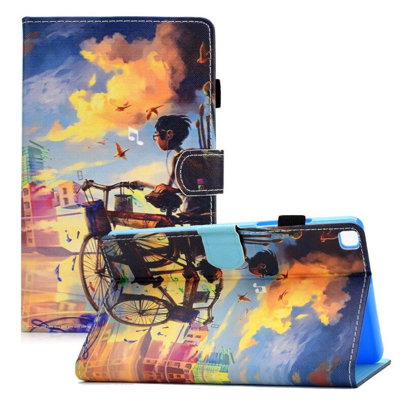 Fodral För Samsung Galaxy Tab A7 Lite Cykel Art