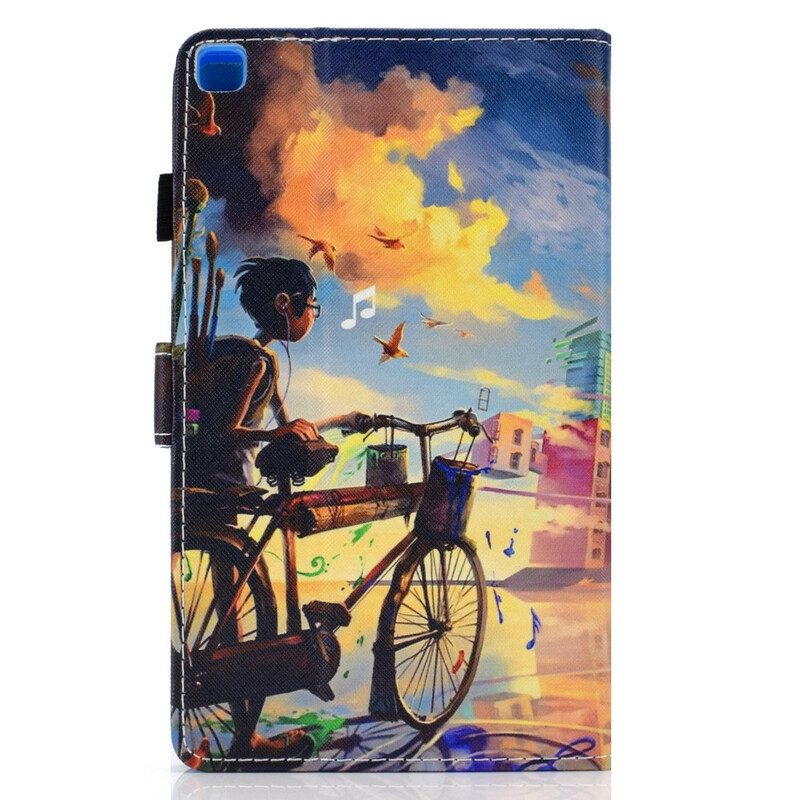 Fodral För Samsung Galaxy Tab A7 Lite Cykel Art