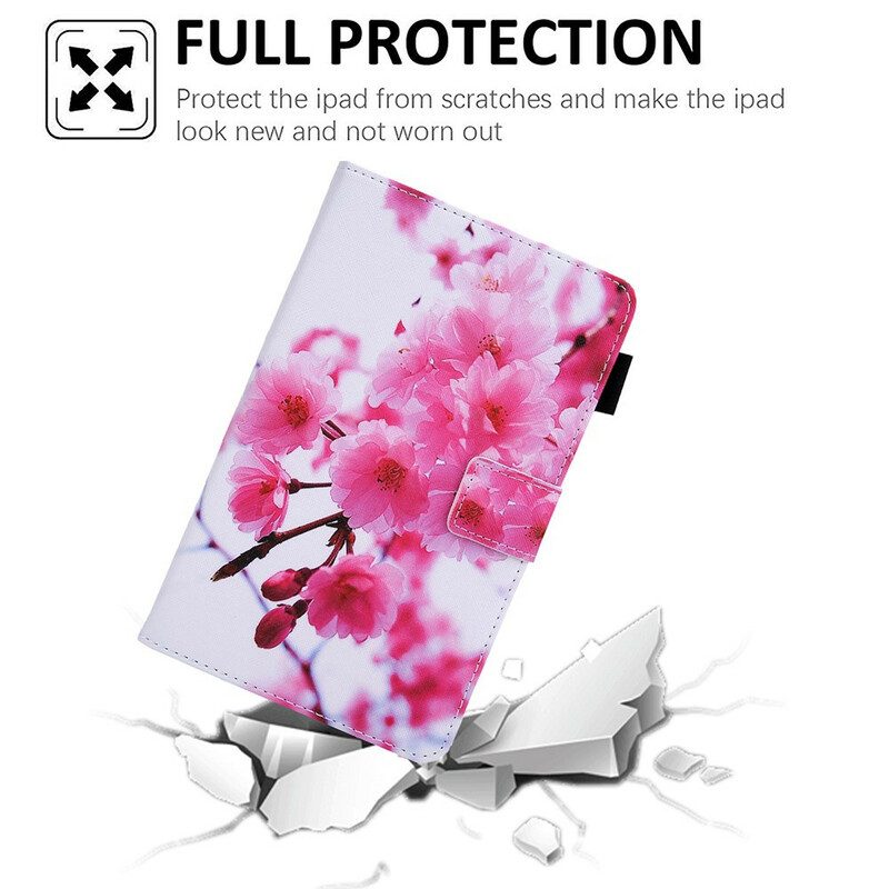 Fodral För Samsung Galaxy Tab A7 Lite Drömblommor