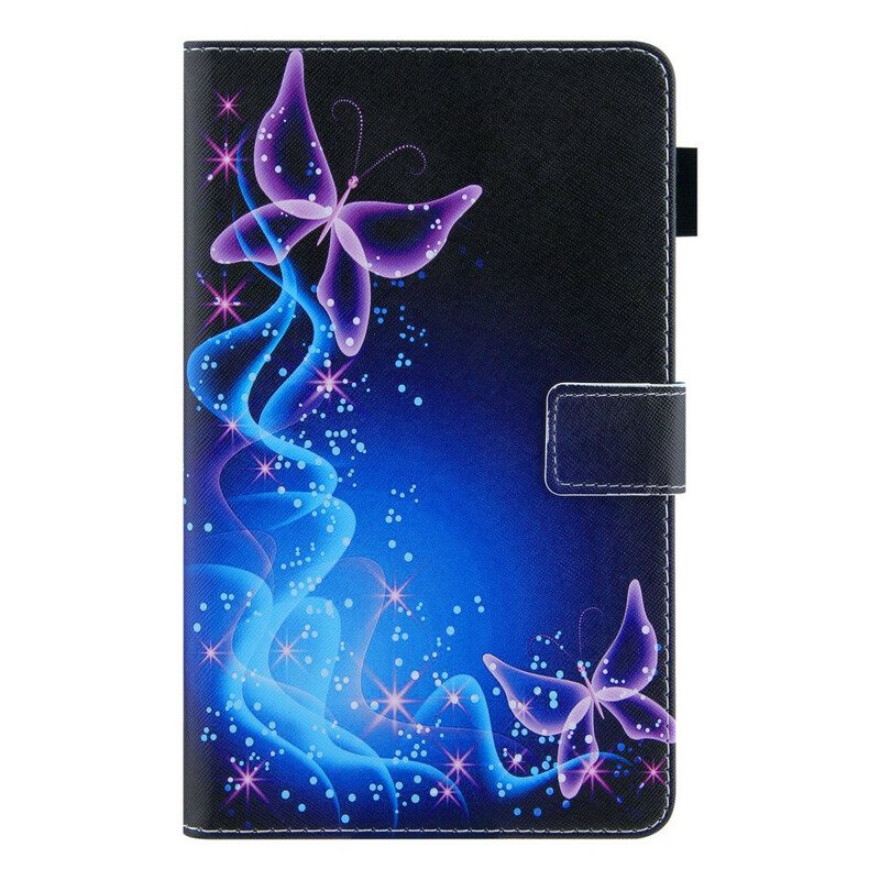 Fodral För Samsung Galaxy Tab A7 Lite Färgglada Fjärilar