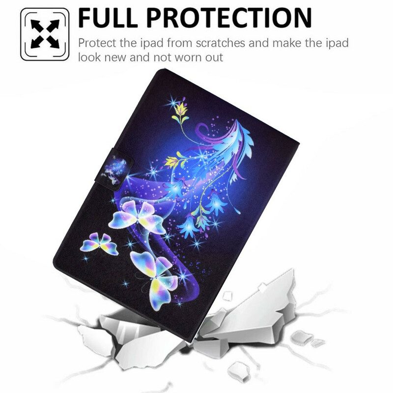 Fodral För Samsung Galaxy Tab A7 Lite Fjärilar I Flykt