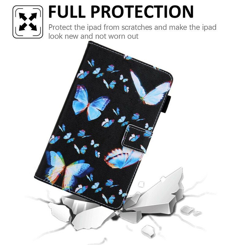 Fodral För Samsung Galaxy Tab A7 Lite Flera Fjärilar