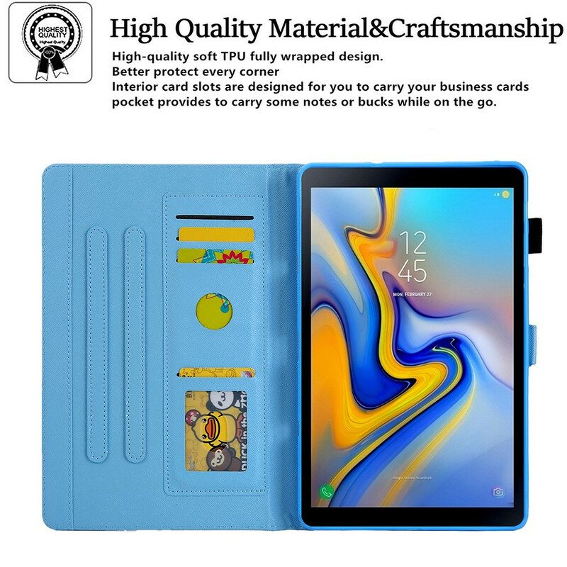 Fodral För Samsung Galaxy Tab A7 Lite Geometrisk Marmor