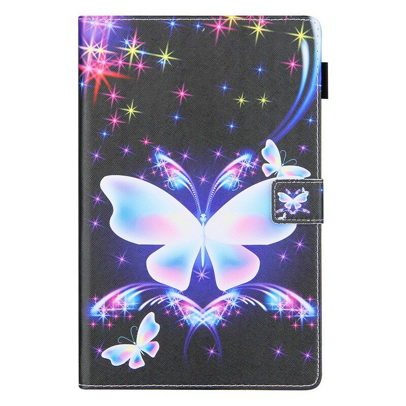 Fodral För Samsung Galaxy Tab A7 Lite Stjärnfjärilar