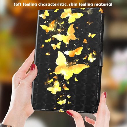 Fodral För Samsung Galaxy Tab A7 Ljusa Fjärilar