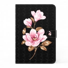 Fodral För Samsung Galaxy Tab A7 Ljusfläcksrosa Blommor