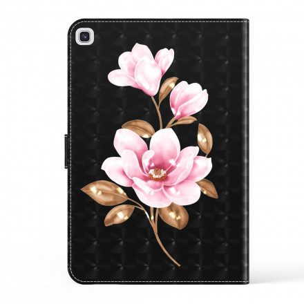 Fodral För Samsung Galaxy Tab A7 Ljusfläcksrosa Blommor