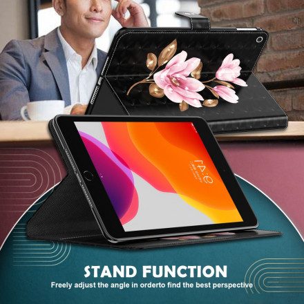 Fodral För Samsung Galaxy Tab A7 Ljusfläcksrosa Blommor