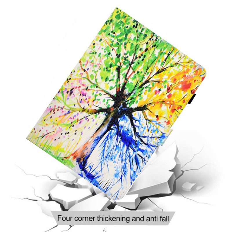 Fodral För Samsung Galaxy Tab A8 Akvarellträd