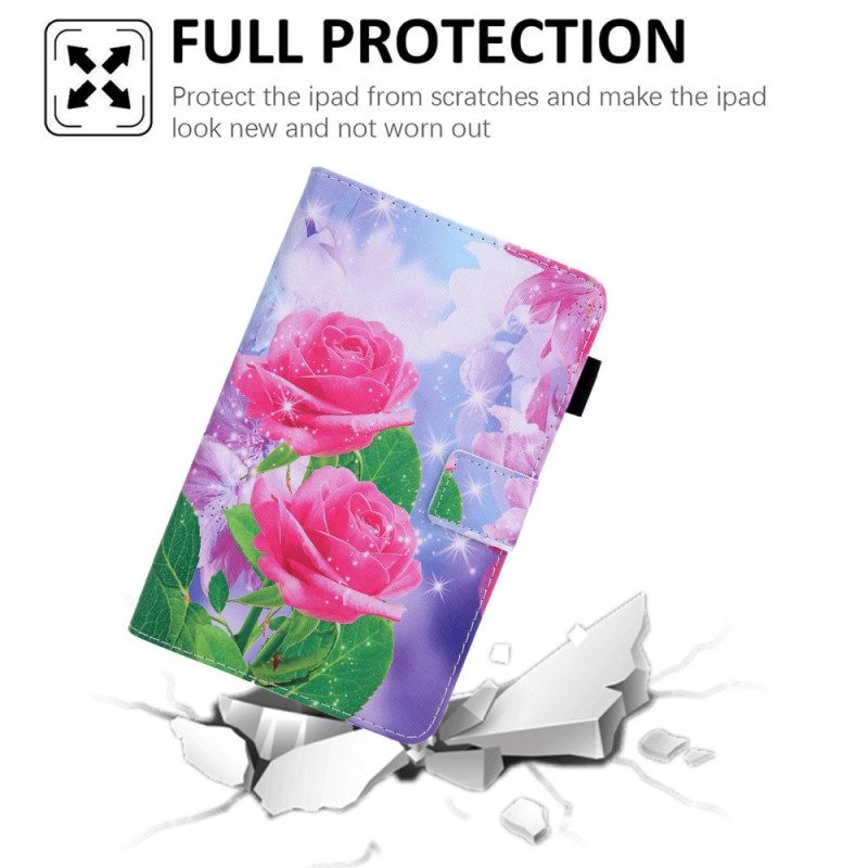 Fodral För Samsung Galaxy Tab A8 Drömblommor