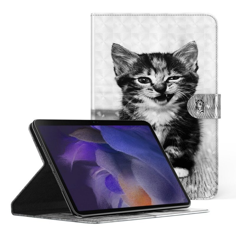 Fodral För Samsung Galaxy Tab A8 Kattunge I Konstläder