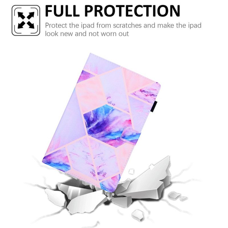Fodral För Samsung Galaxy Tab A8 Marmorgeometridesign