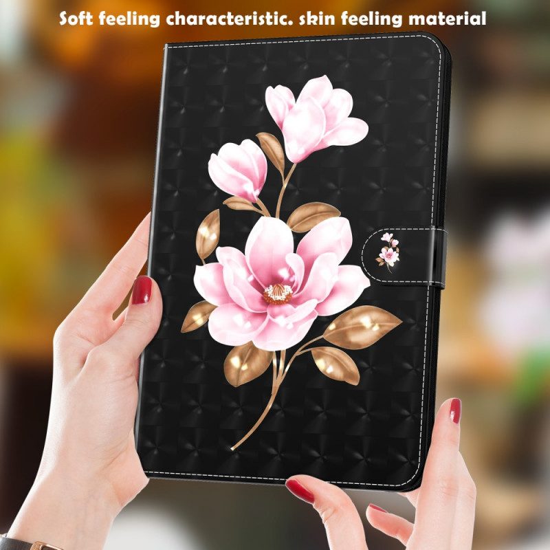 Fodral För Samsung Galaxy Tab A8 Trädblommor I Konstläder