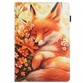 Fodral För Samsung Galaxy Tab S10 Fe Blommig Räv