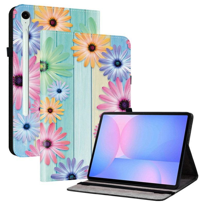 Fodral För Samsung Galaxy Tab S10 Fe Plus Färgglada Solrosor