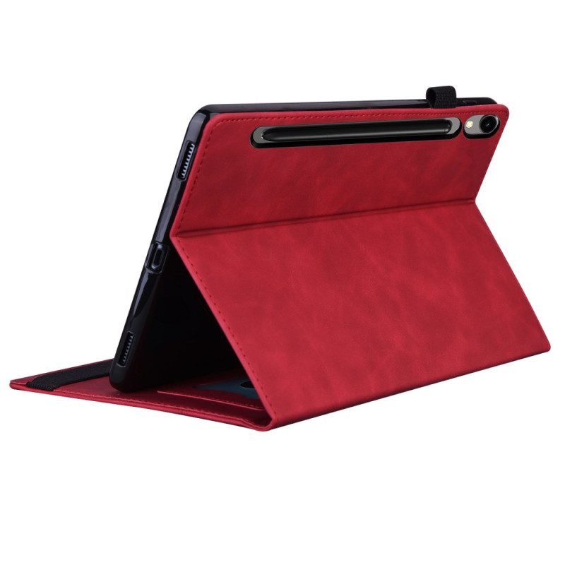 Fodral För Samsung Galaxy Tab S10 Fe Stylushållare Och Framficka