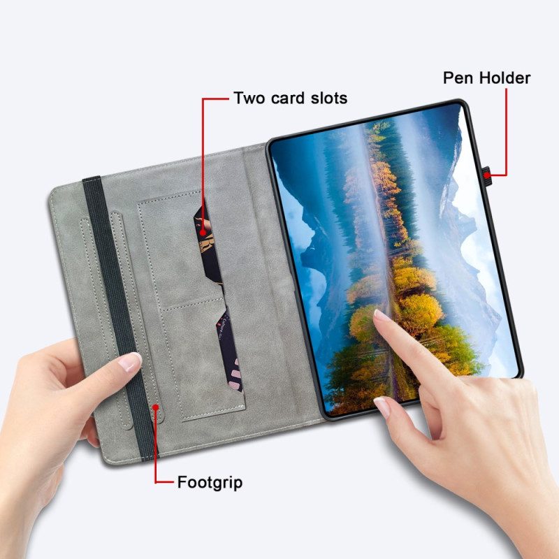 Fodral För Samsung Galaxy Tab S10 Plus Svart Ros