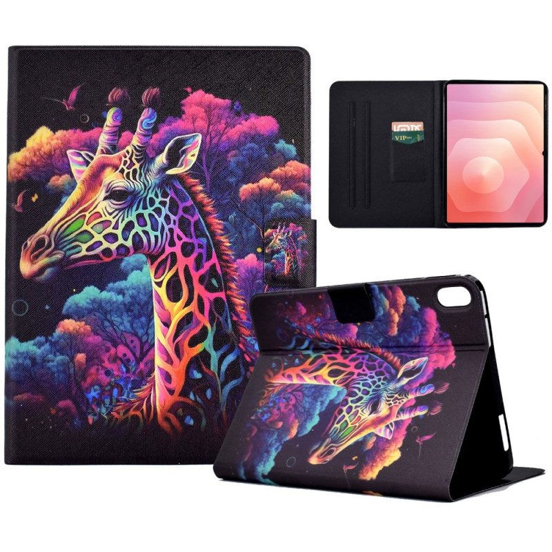 Fodral För Samsung Galaxy Tab S11 Färgglad Giraff