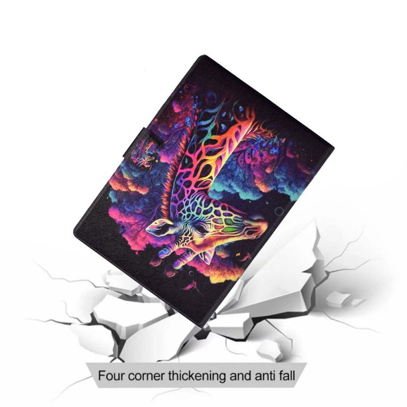 Fodral För Samsung Galaxy Tab S11 Färgglad Giraff
