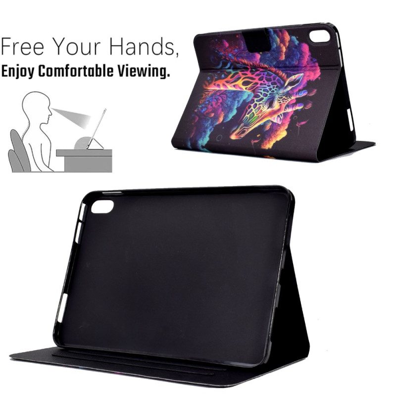 Fodral För Samsung Galaxy Tab S11 Färgglad Giraff