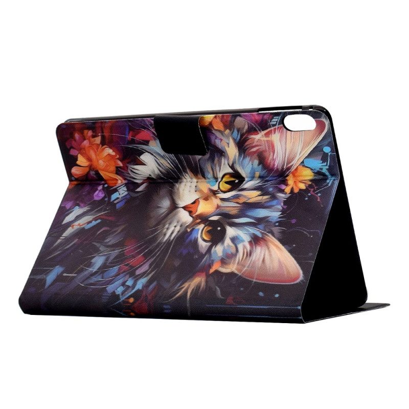 Fodral För Samsung Galaxy Tab S11 Konstnärlig Katt