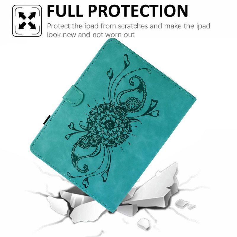 Fodral För Samsung Galaxy Tab S11 Mandala Med Mockaeffekt