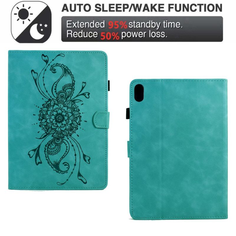 Fodral För Samsung Galaxy Tab S11 Mandala Med Mockaeffekt