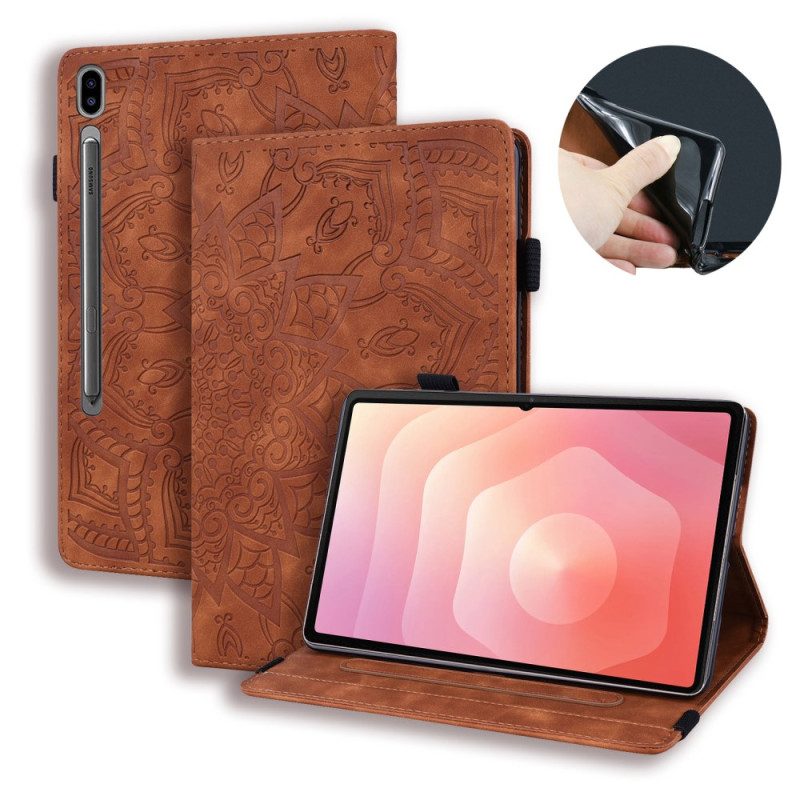 Fodral För Samsung Galaxy Tab S11 Ultra Mandala I Mockaeffekt