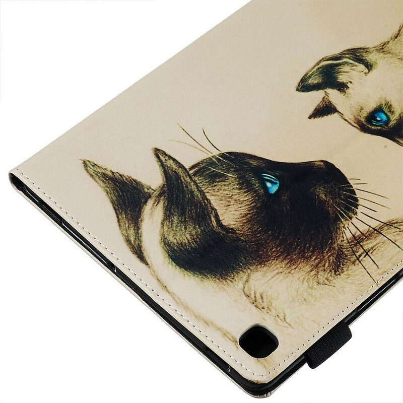 Fodral För Samsung Galaxy Tab S5e Blåögda Katter
