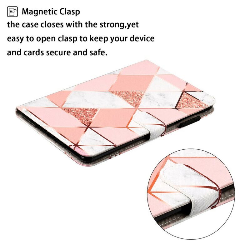 Fodral För Samsung Galaxy Tab S5e Marmorgeometri