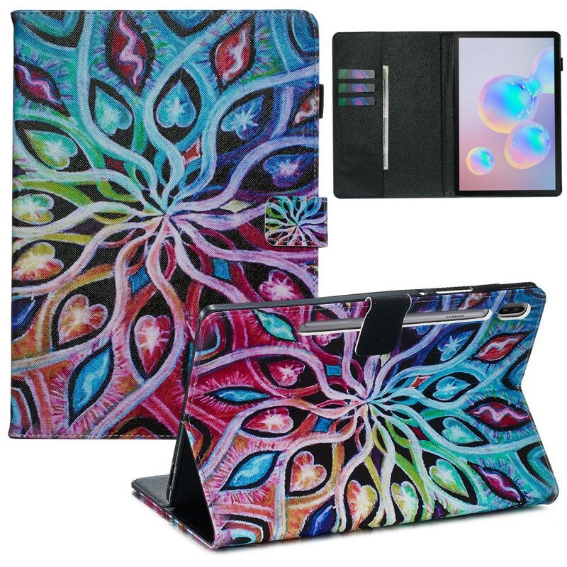 Fodral För Samsung Galaxy Tab S6 Abstrakt Blomma