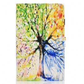 Fodral För Samsung Galaxy Tab S6 Lite Akvarellträd