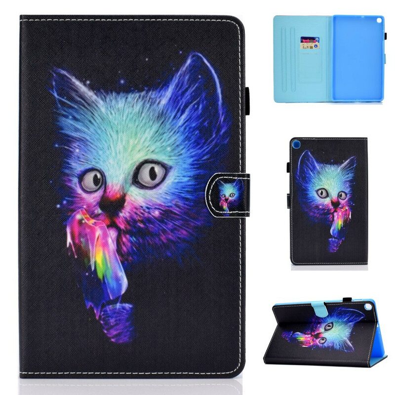 Fodral För Samsung Galaxy Tab S6 Lite Psycho Cat