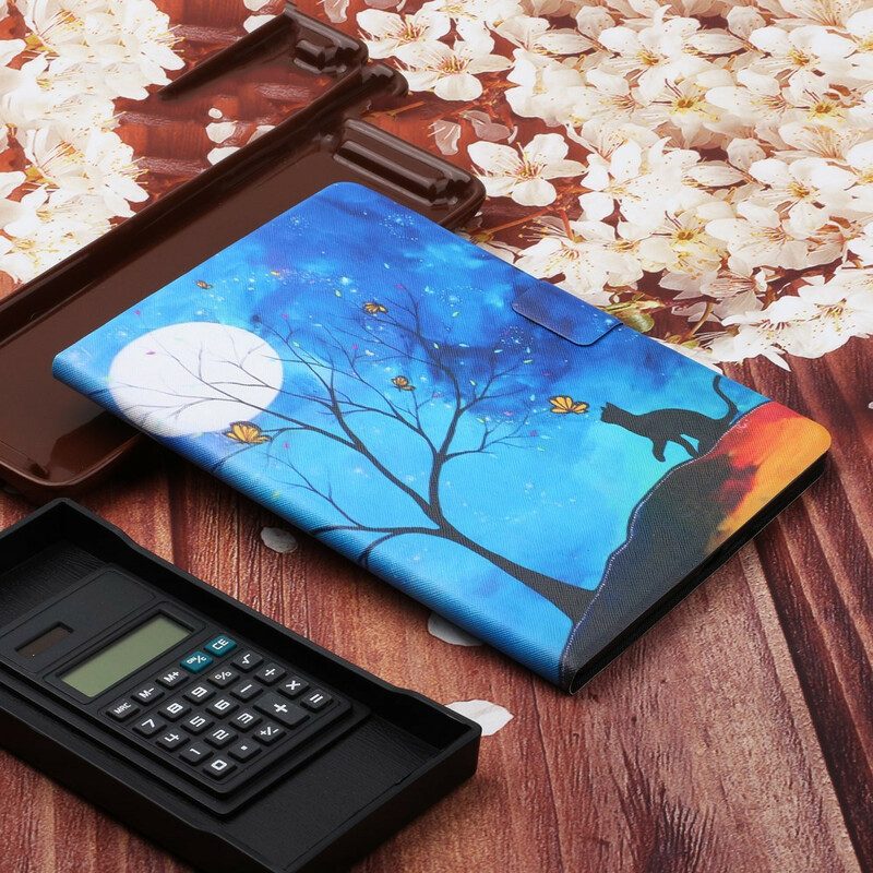 Fodral För Samsung Galaxy Tab S6 Träd Till Månen Och Solen