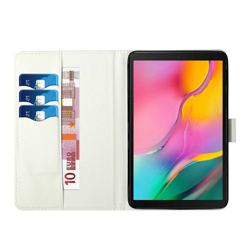 Fodral För Samsung Galaxy Tab S7 Plus / Tab S8 Plus Blommor