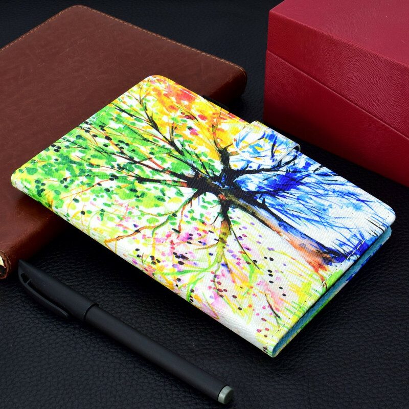 Fodral För Samsung Galaxy Tab S7 / Tab S8 Akvarellträd