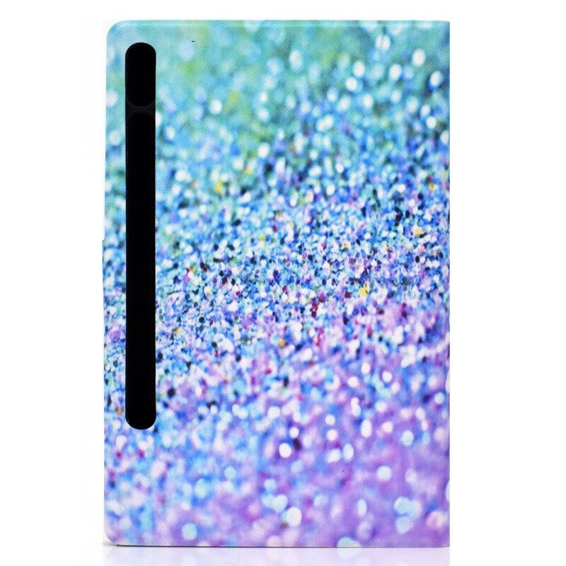 Fodral För Samsung Galaxy Tab S7 / Tab S8 Blanka Paljetter