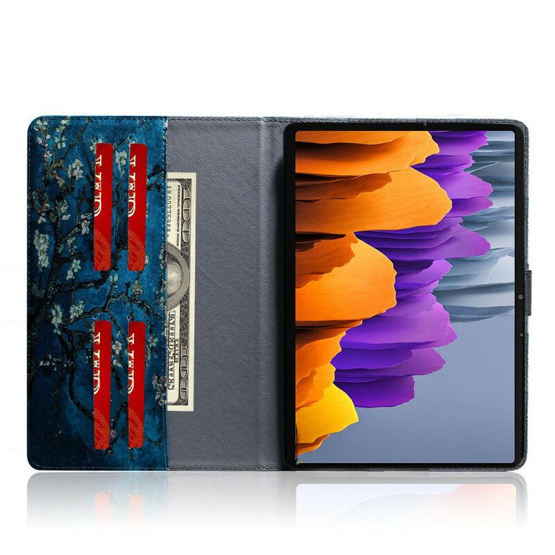 Fodral För Samsung Galaxy Tab S7 / Tab S8 Blommande Grenar
