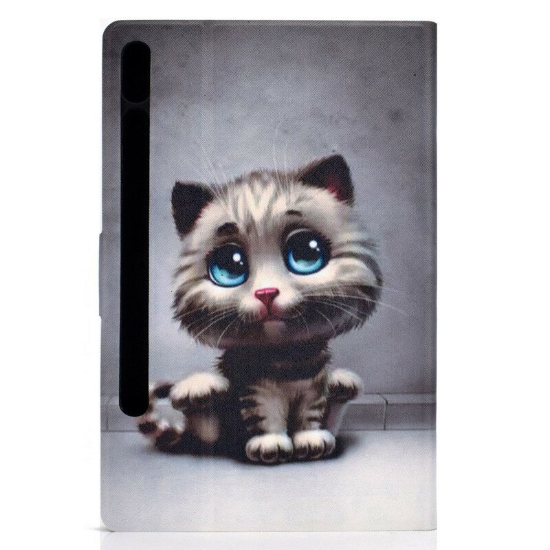 Fodral För Samsung Galaxy Tab S7 / Tab S8 Blue Eyes Cat
