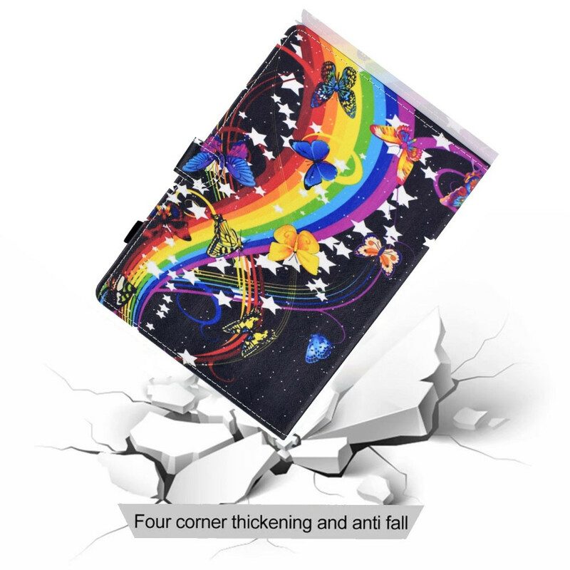 Fodral För Samsung Galaxy Tab S7 / Tab S8 Fjärilar Fjäril